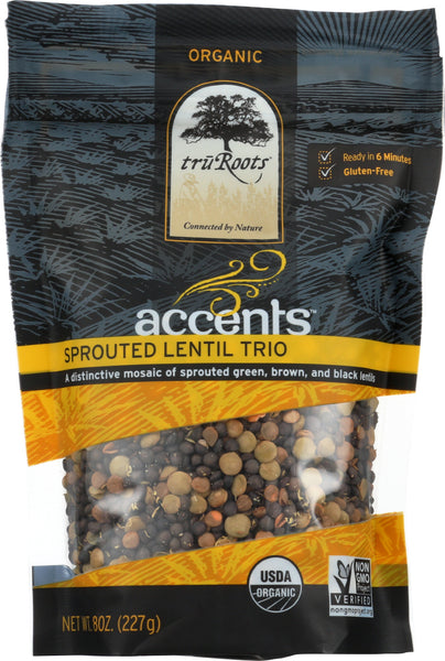 TRUROOTS: Organic Accents Sprouted Lentil Trio, 8 oz