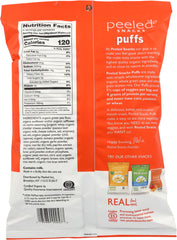 PEELED SNACKS: Puffs Nacho Snack Organic, 4 oz