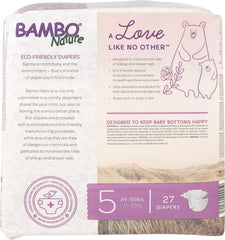 BAMBO NATURE: Diaper Baby Size 5, 27 pk