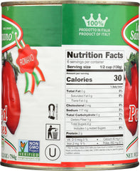 LA SAN MARZANO: Peeled Tomatoes with Basil Leaf, 28 fl oz