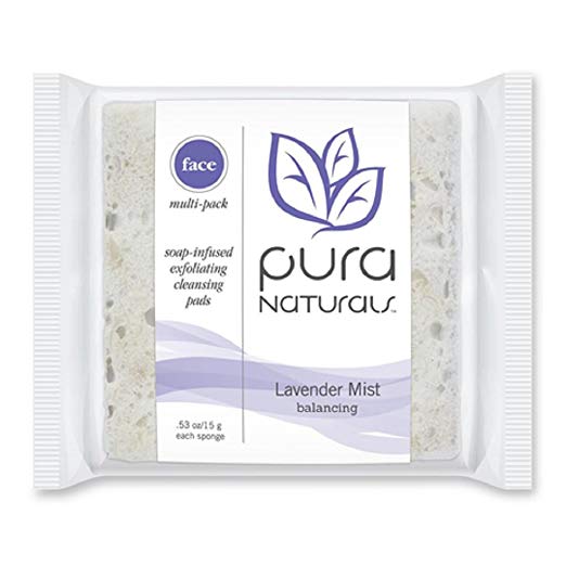 PURA: Face Soap-Infused Sponge Lavender Mist, 1.59 oz