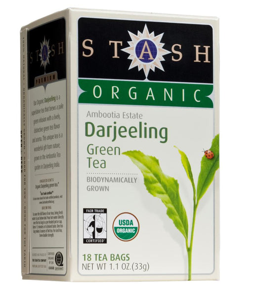 STASH TEA: Organic Darjeeling Green Tea, 18 bg