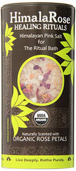 HIMALA SALT: Salt Bath Rose Petal Organic, 28 oz