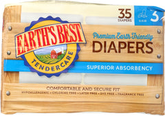 EARTHS BEST: Diaper Stage 3 16-28 lb, 35 pc