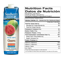 SUNBERRY FARMS: 100% Guava Juice, 33.81 oz