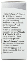 NATURES ANSWER: Vitamin D3 & K2 Drop, 0.5 oz