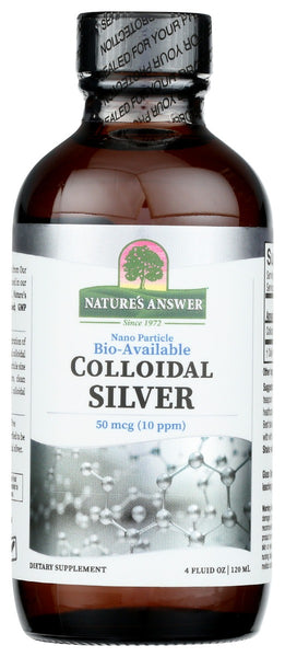 NATURES ANSWER: Colloidal Silver 50Mcg, 4 fo