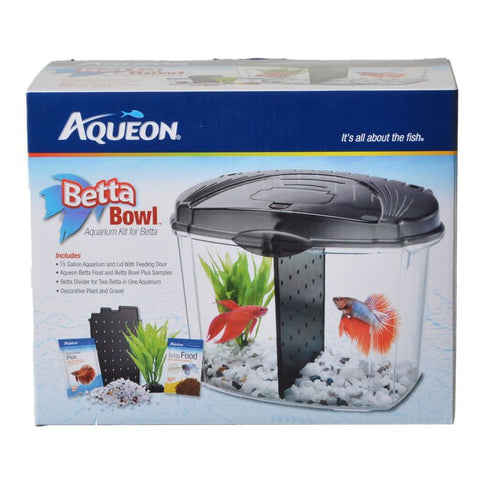 Aqueon Betta Bowl Starter Kit - Black