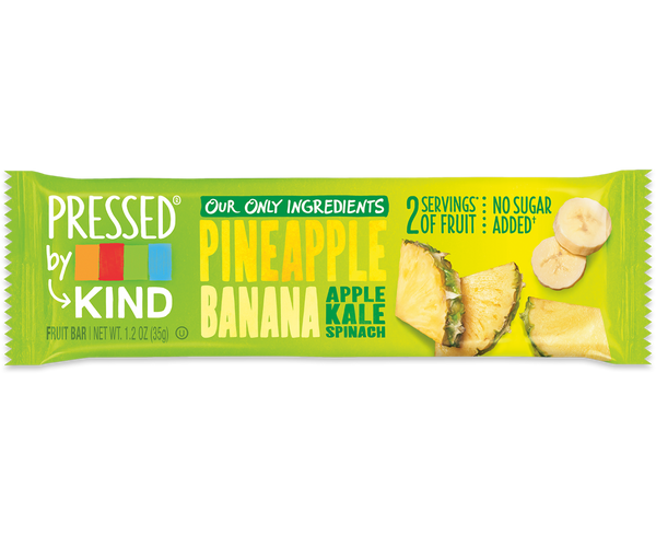 KIND: Pressed Bar Pineapple Banana Kale Spinach, 1.2 oz
