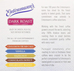 ENTENMANNS: Coffee Single Serve Dark Roast, 10 pc