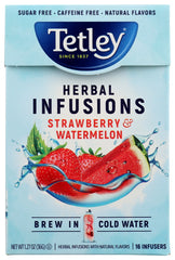 TETLEY: Tea Strawberry Watermelon, 16 ea