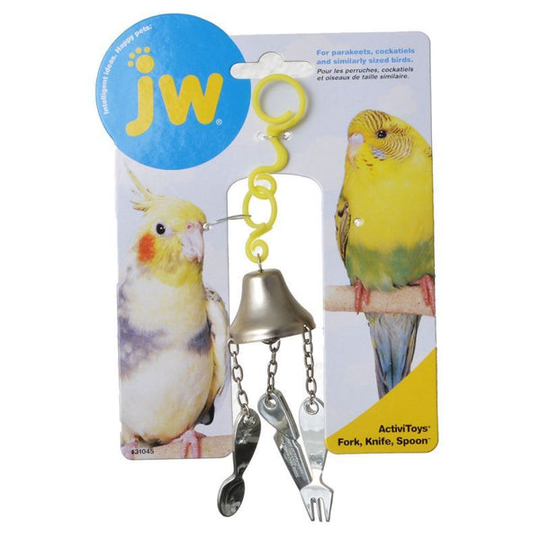JW Insight Fork, Knife & Spoon Bird Toy