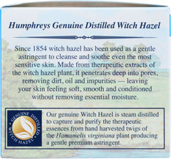 HUMPHREYS: Astringent Witch Hazel Pads, 60 pc