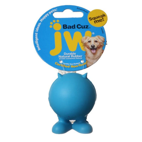 JW Pet Bad Cuz Rubber Squeaker Dog Toy