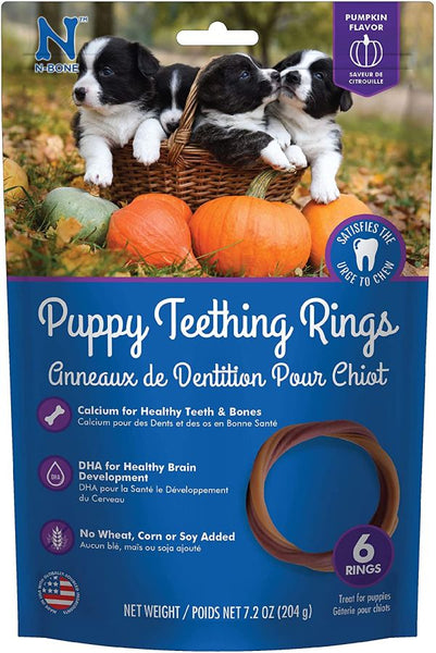 N-Bone Puppy Teething Ring - Pumpkin Flavor