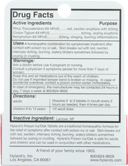 HYLAND'S: Poison Ivy Oak, 50 Tablets