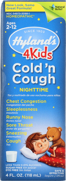 HYLAND'S: Nighttime Cold 'N Cough 4 Kids, 4 oz