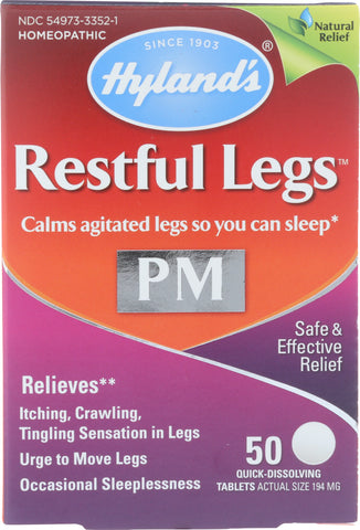 HYLAND: Supplement Restful Leg, 50 pc