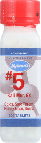 HYLAND'S: No. 5 Kali Muriaticum 6X, 500 Tablets