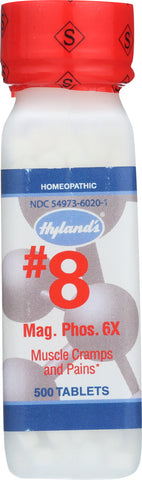 HYLAND'S: No.8 Magnesia Phosphorica 6X, 500 Tablets