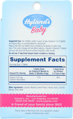 HYLAND'S: Baby Vitamin C Tablets Natural Lemon Flavored, 125 Tablets