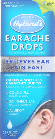 HYLAND'S: Earache Drops, 0.33 oz