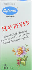 HYLAND'S: Hayfever, 100 Tablets