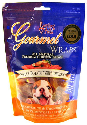 Loving Pets Gourmet Sweet Potato & Chicken Wraps