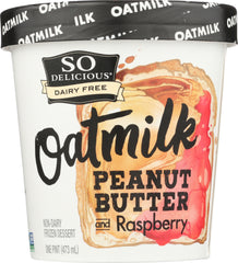 SO DELICIOUS: Oatmilk Peanut Butter and Raspberry, 16 oz