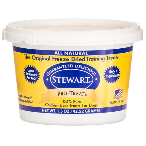 Stewart Pro-Treat 100% Freeze Dried Chicken Liver for Dogs