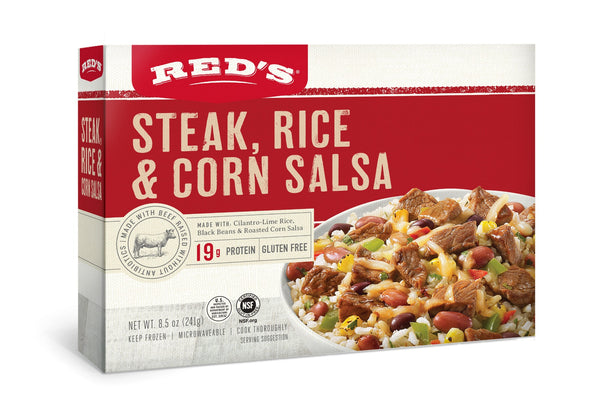 REDS: Gluten Free Steak, Rice & Corn Salsa Bowl, 8.5 oz