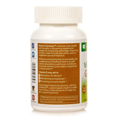 NATURES DYNAMIC: Vitamin D3 Gummy Vegan, 60 ea