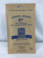 THREE JERKS JERKY: Jerky Soy Veri Veri Teriyaki, 2 oz