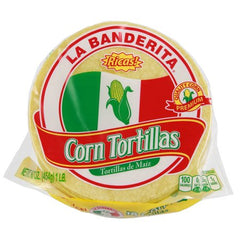 LA BANDERITA: Tortilla corn 18 CT, 16 OZ