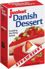 JUNKET: Mix Danish Strawberry, 4.75 oz