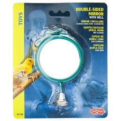 Living World Double Sided Mirror with Bell Bird Toy
