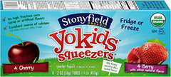 STONYFIELD: Organic Kids Low Fat Tubes Cherry Berry 8-2oz, 16 oz