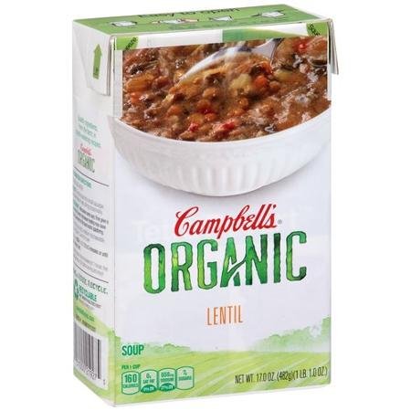 CAMPBELLS: Organic Lentil Soup, 17 oz