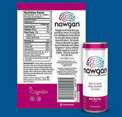 NAWGAN: Beverage Berry Caffeinated Single, 11.5 fo