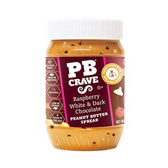 PB CRAVE: Raspberry With White and Dark Chocolate, 16 oz