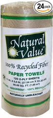 NATURAL VALUE: Paper Towel Recycle Brown 120 ct, 1 ea