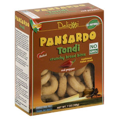 PANSARDO: Bread Bites Crunchy Red Pepper, 7 oz