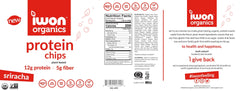I WON NUTRITION: Organic Sriracha Protein Chips, 1.5 oz