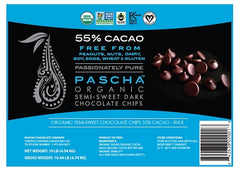 PASCHA: Chocolate Chip 55% Cacao Organic Bulk, 10 lb