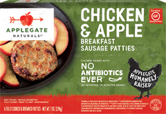 APPLEGATE: Natural Chicken and Apple Breakfast Sausage Patties, 7 oz