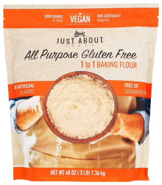 JUST ABOUT FOODS: Flour All Purpose, 3 lb