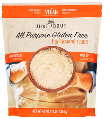 JUST ABOUT FOODS: Flour All Purpose, 3 lb