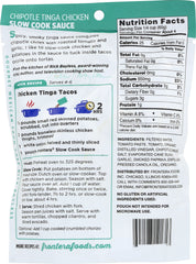 FRONTERA: Chipotle Tinga Chicken Slow Cook Sauce, 8 oz