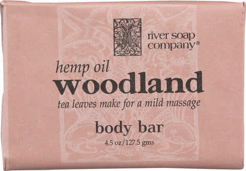 RIVER SOAP COMPANY: Hemp Oil Woodland Body Bar, 4.5 oz