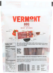 VERMONT SMOKE: Minis Barbecue Seasoned Beef Sticks, 3 oz